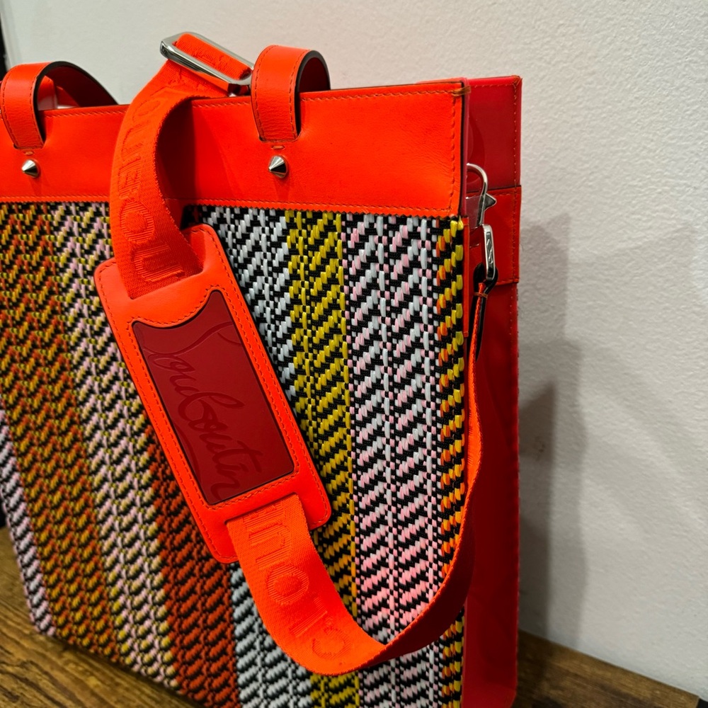 Christian Louboutin Ruistote Raphia Bistrot/Gomme/CL Strap - Picture 6 of 11